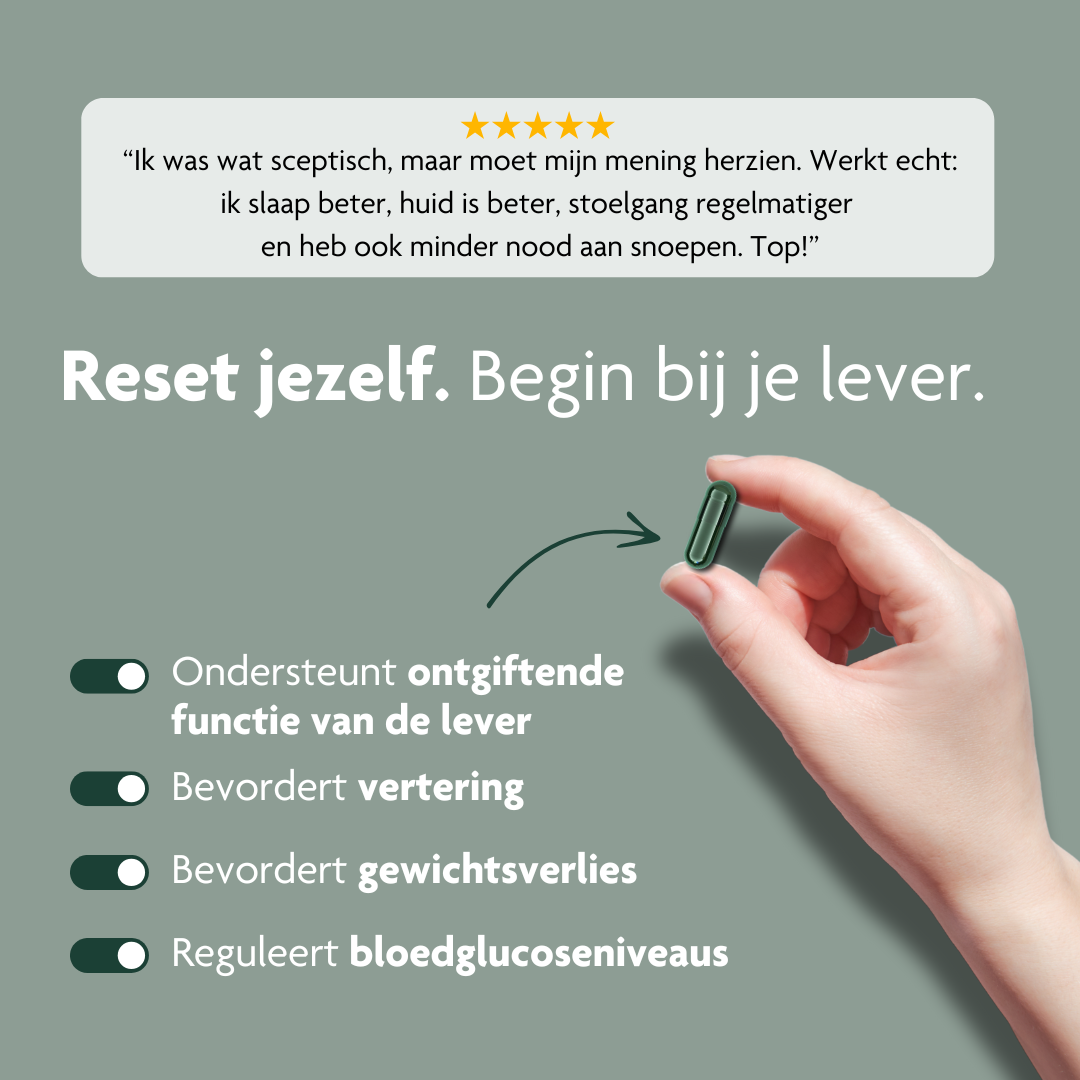 detox lever liverboost liverhealth reset jezelf ontgiftende functie lever, vertering, gewichtsverlies, afvallen bloedglucose